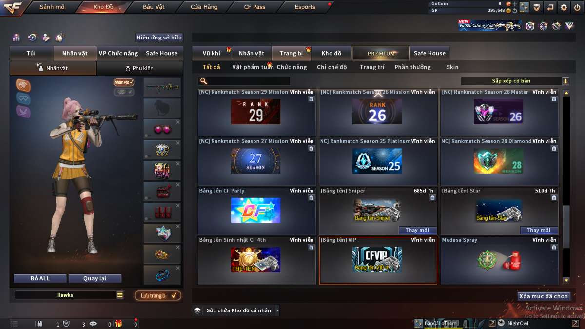 shop acc cf uy tin gia re